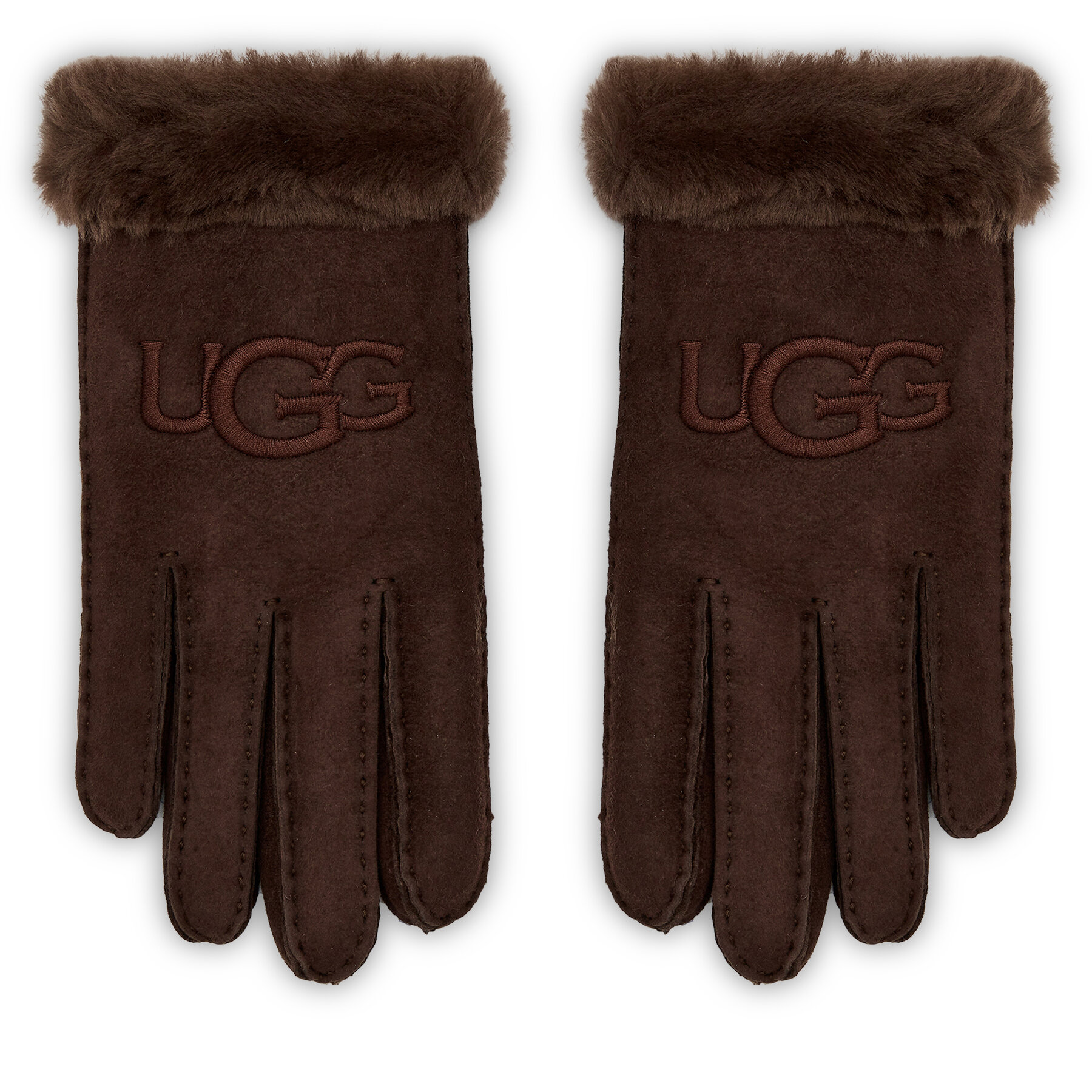 Damenhandschuhe Ugg W Sheepskin Embroider Glove 20931 Dunkelrot von Ugg