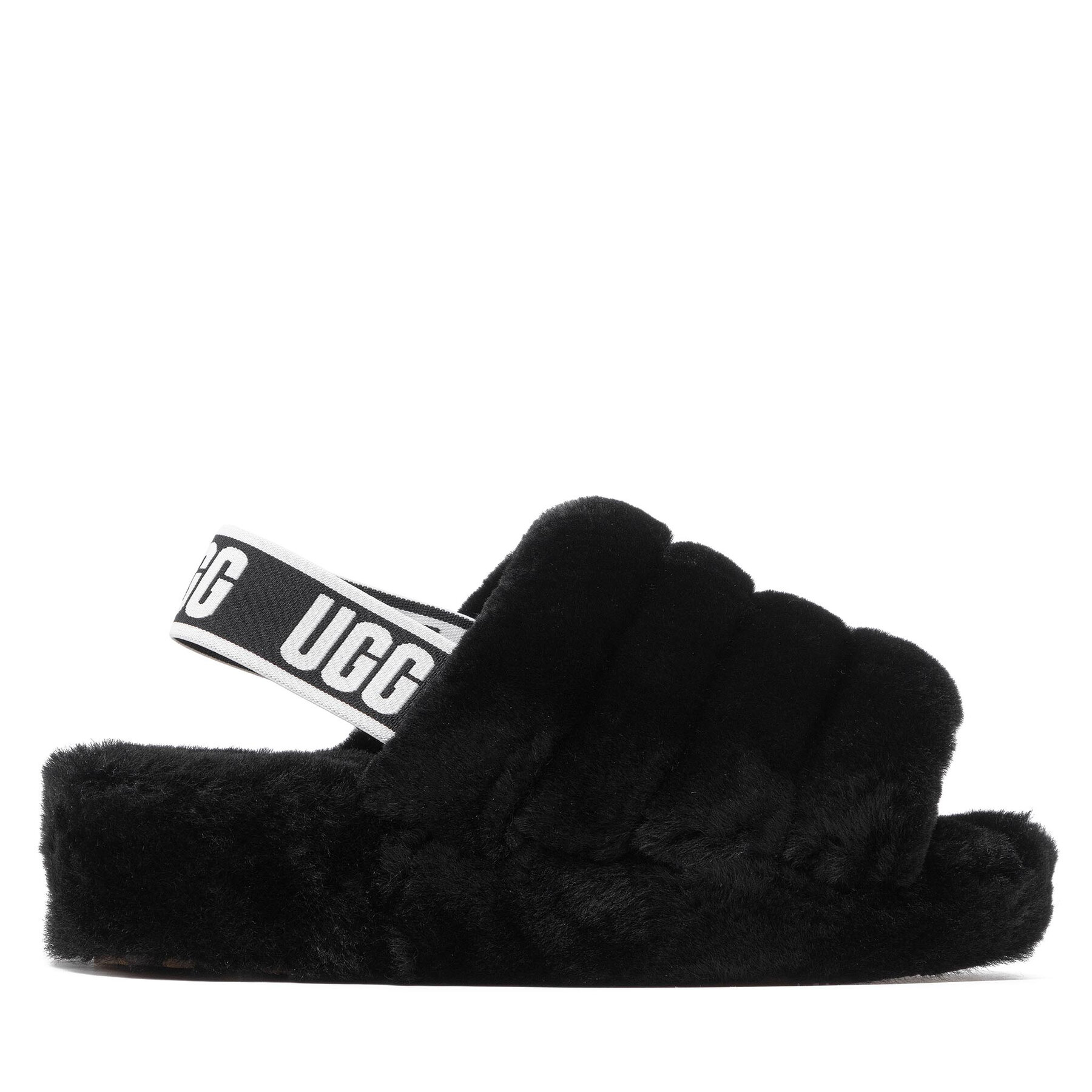 Hausschuhe Ugg W Fluff Yeah Slide 1095119 Schwarz von Ugg