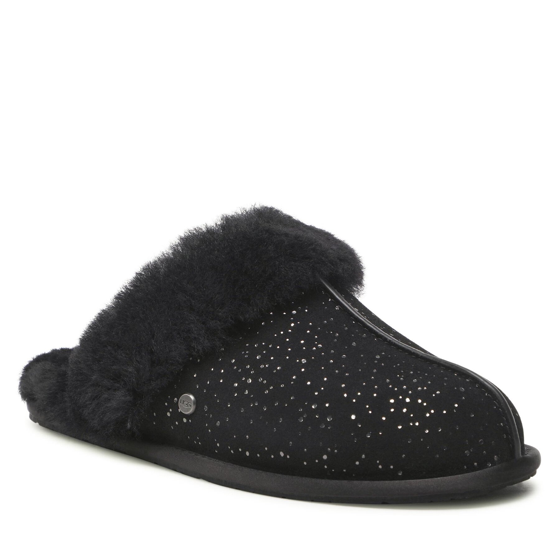 Hausschuhe Ugg W Scuffette II Metellic Spots 1137530 Schwarz von Ugg