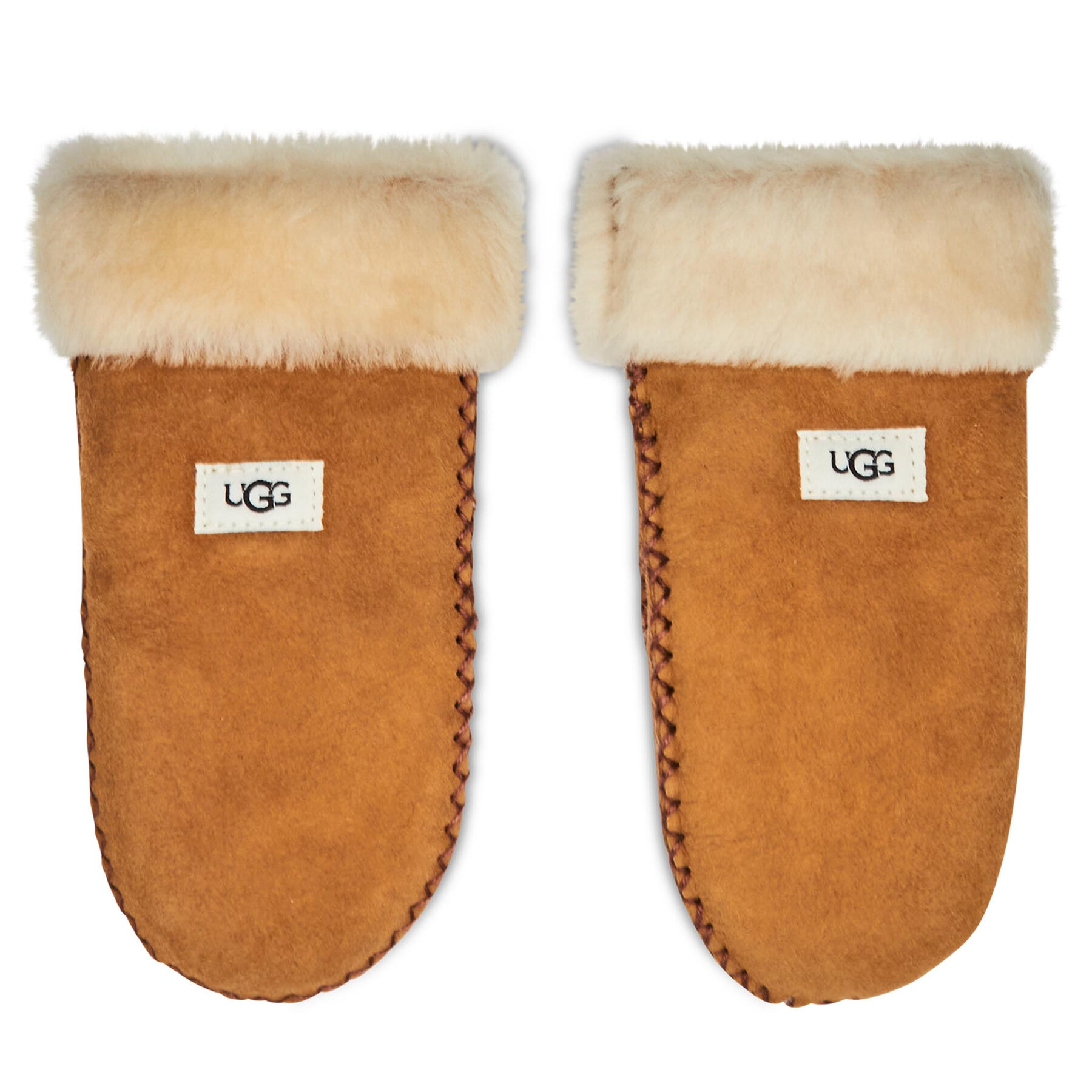 Kinderhandschuhe Ugg K Sheepskin Mitten W Stitch 20095 Braun von Ugg