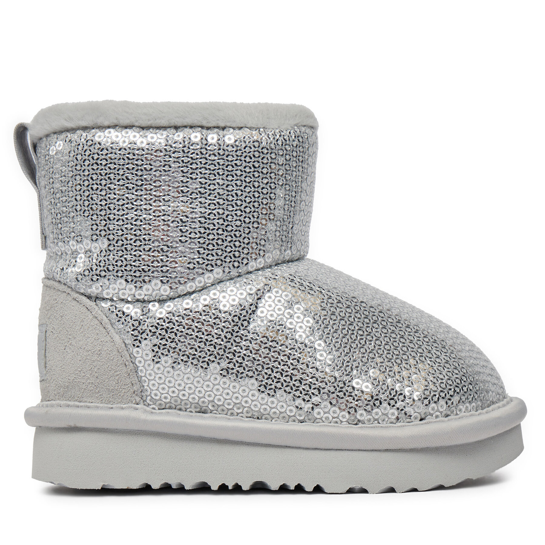 Schneeschuhe Ugg T Classic Mini Mirror Ball 1143708T Silberfarben von Ugg