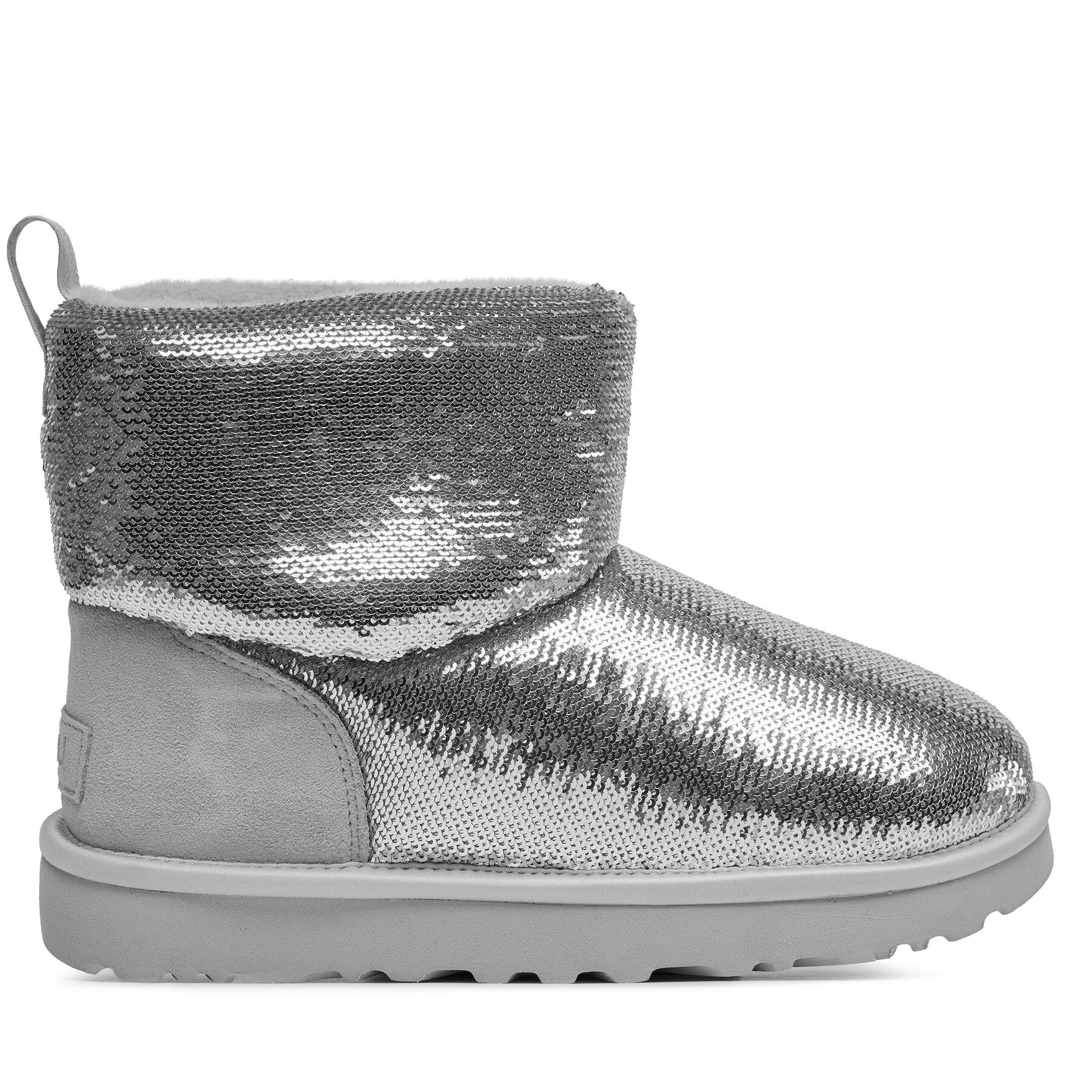 Schneeschuhe Ugg W Classic Mini Mirror Ball 1151291 Silberfarben von Ugg