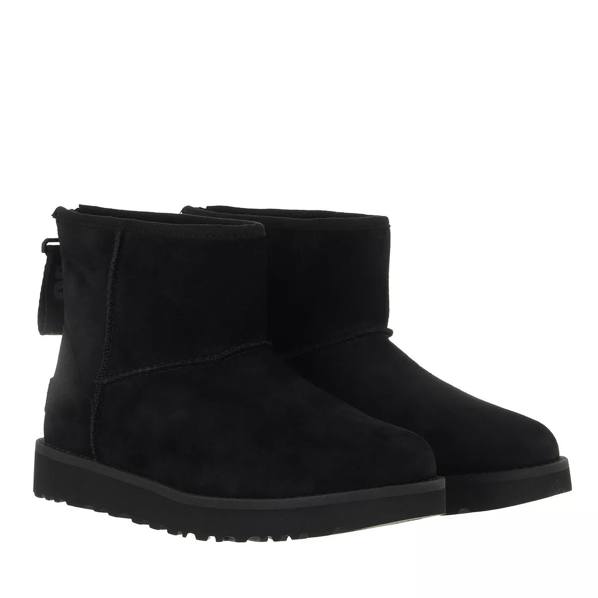 UGG Stiefel & Boots - W Classic Mini Logo Zip - Gr. 38 (EU) - in Schwarz - für Damen von Ugg