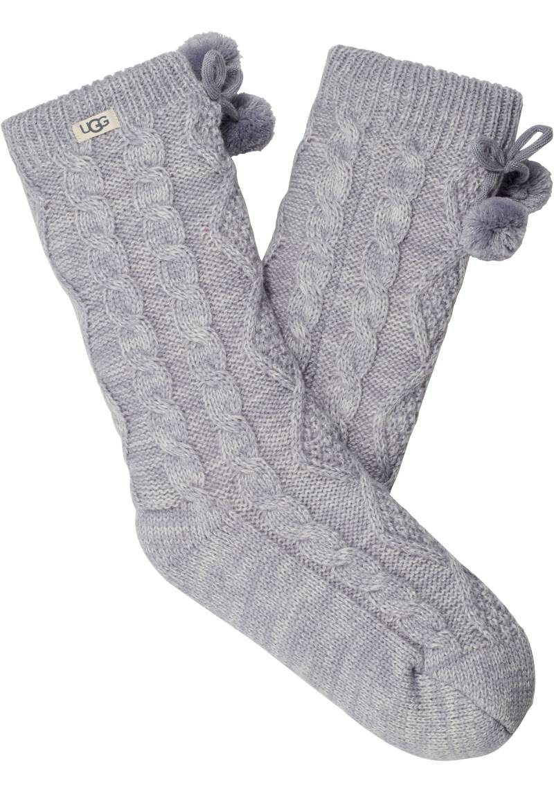 UGG Strümpfe »W POM POM FLEECE LINED CREW SOCK« von Ugg