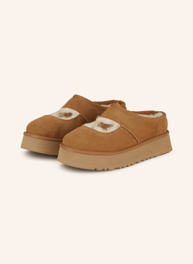 Ugg Mary-Jane-Pantoletten Bea braun von Ugg