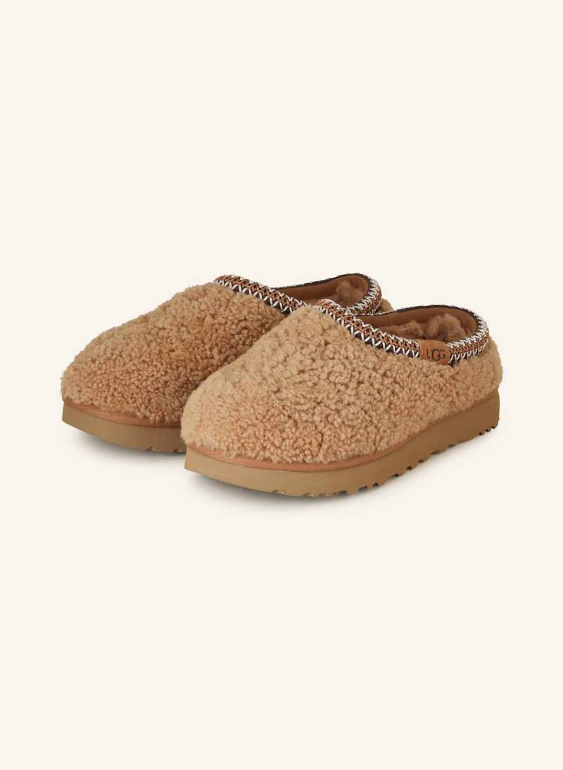 Ugg Pantoletten Tasman Maxi Curly braun von Ugg