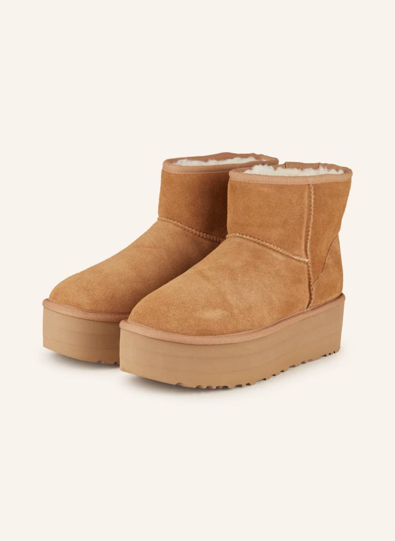 Ugg Plateau-Boots Classic Mini Platform braun von Ugg