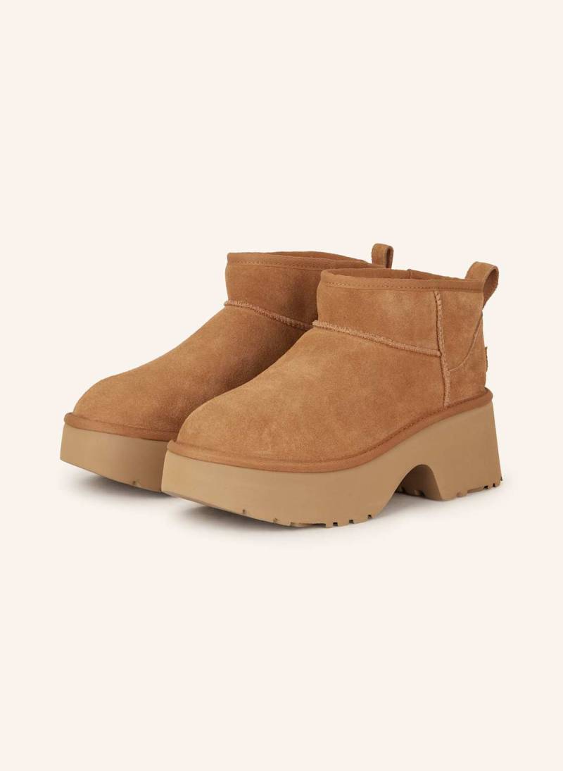 Ugg Plateau-Boots Classic Ultra Mini New Heights braun von Ugg