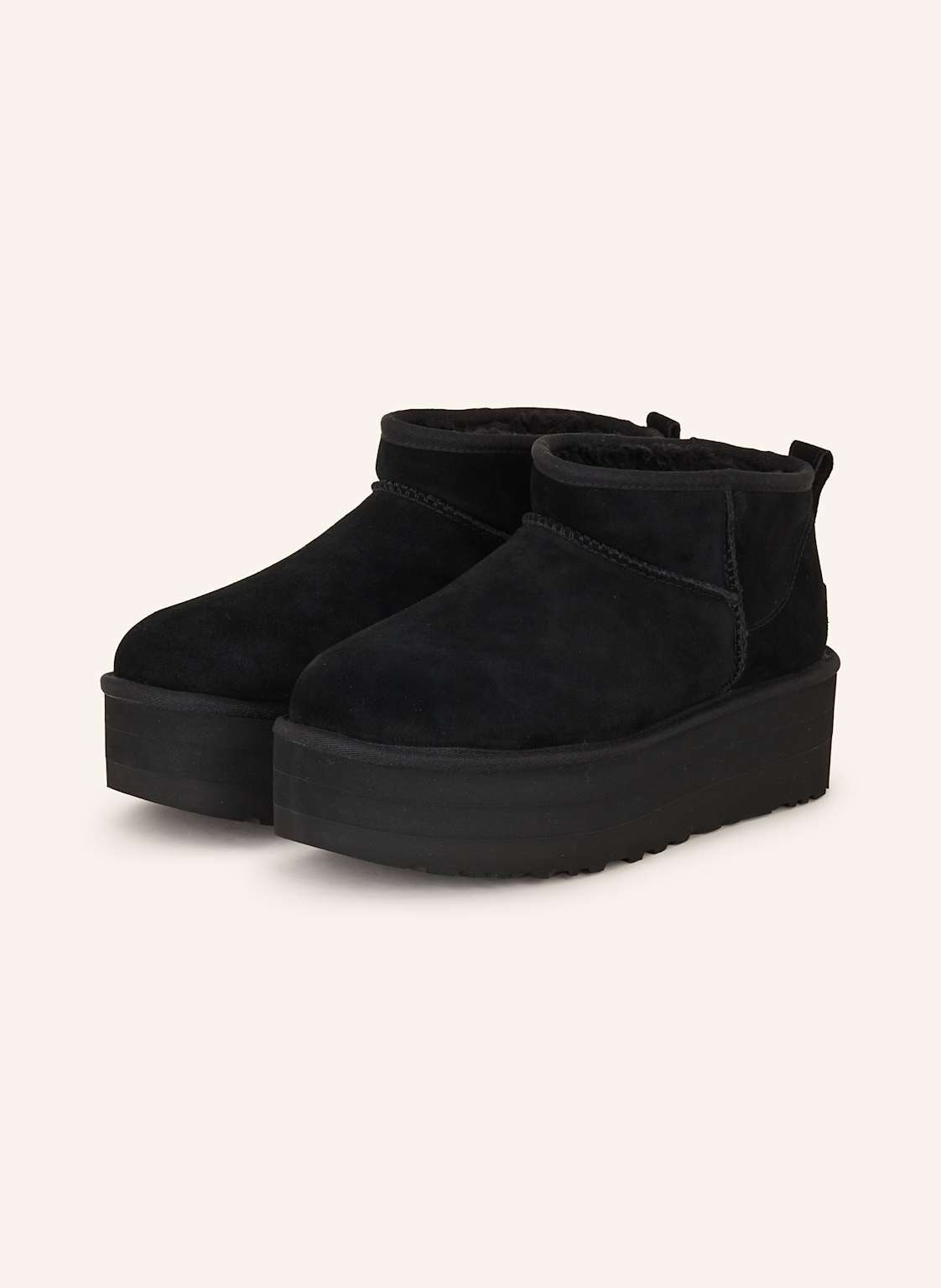 Ugg Plateau-Boots Classic Ultra Mini Platform schwarz von Ugg