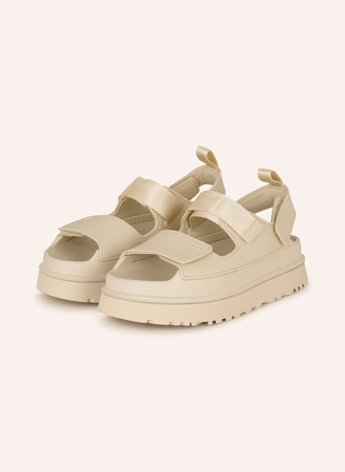 Ugg Plateau-Pantoletten Goldenglow beige von Ugg