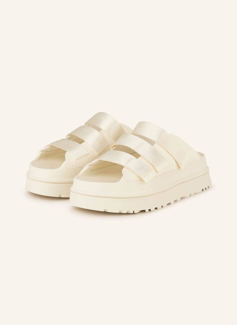 Ugg Plateau-Pantoletten Goldenglow weiss von Ugg