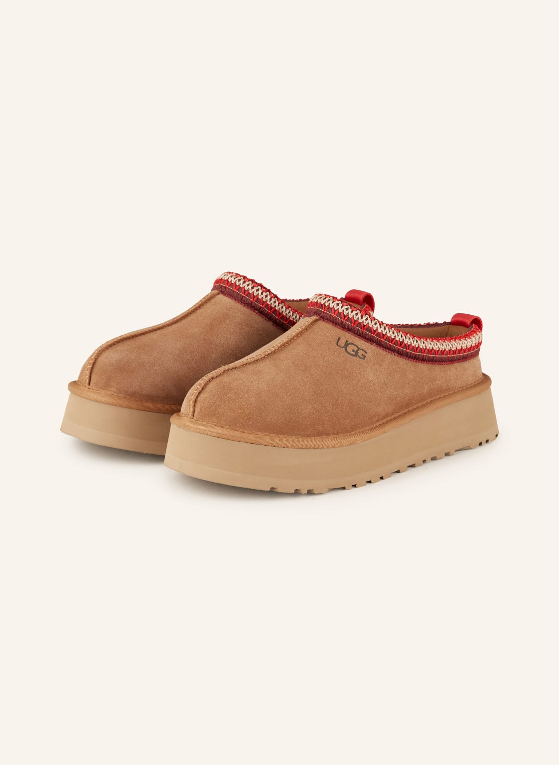 Ugg Plateau-Pantoletten Tazz braun von Ugg