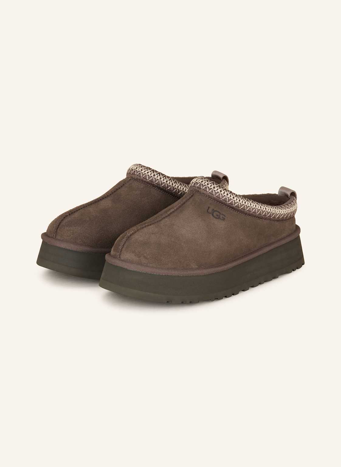 Ugg Plateau-Pantoletten Tazz braun von Ugg