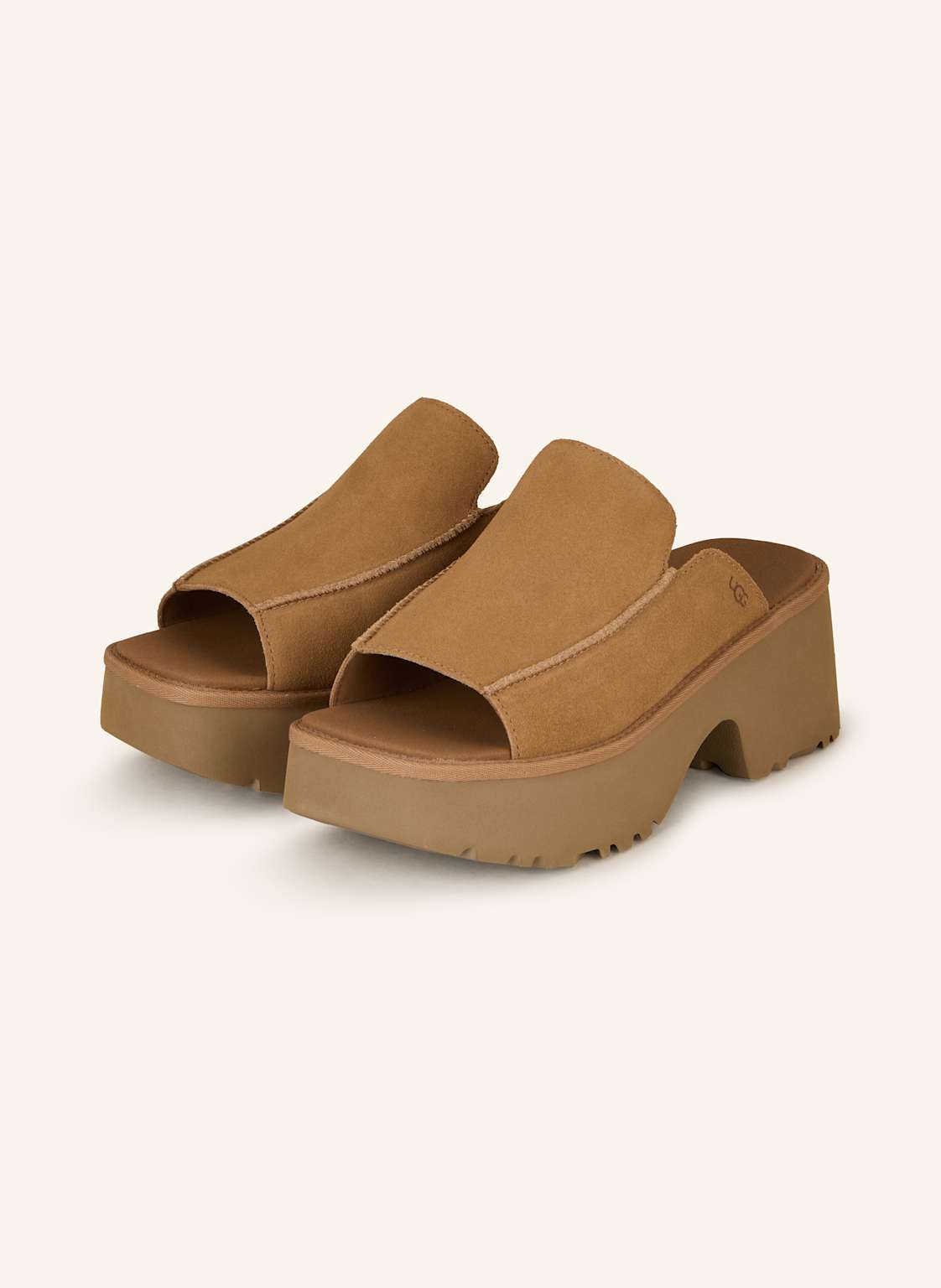 Ugg Plateau-Pantoletten braun von Ugg