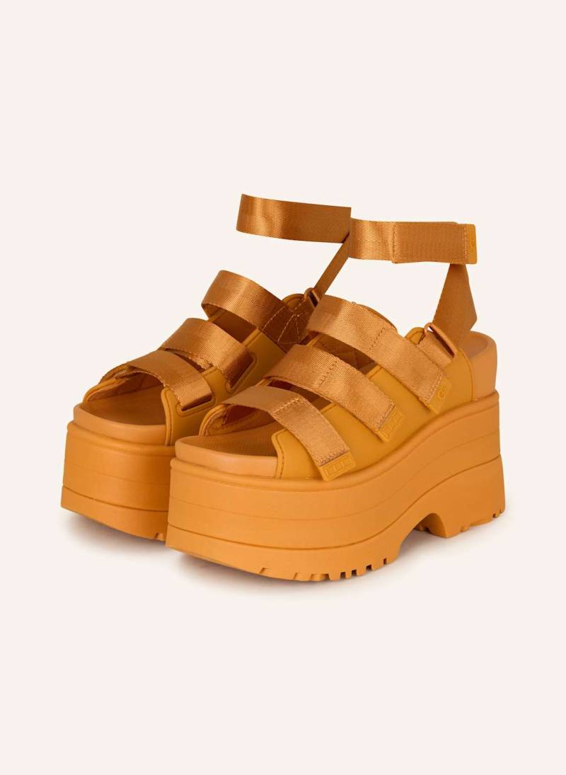 Ugg Plateau-Sandalen Goldenrise orange von Ugg