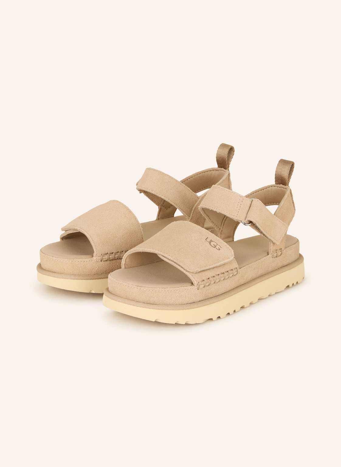 Ugg Plateau-Sandalen Goldenstar beige von Ugg