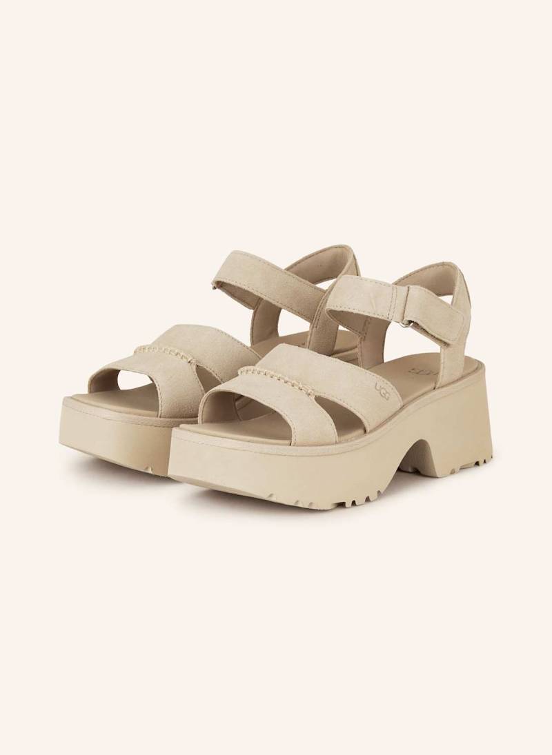 Ugg Plateau-Sandalen New Heights beige von Ugg