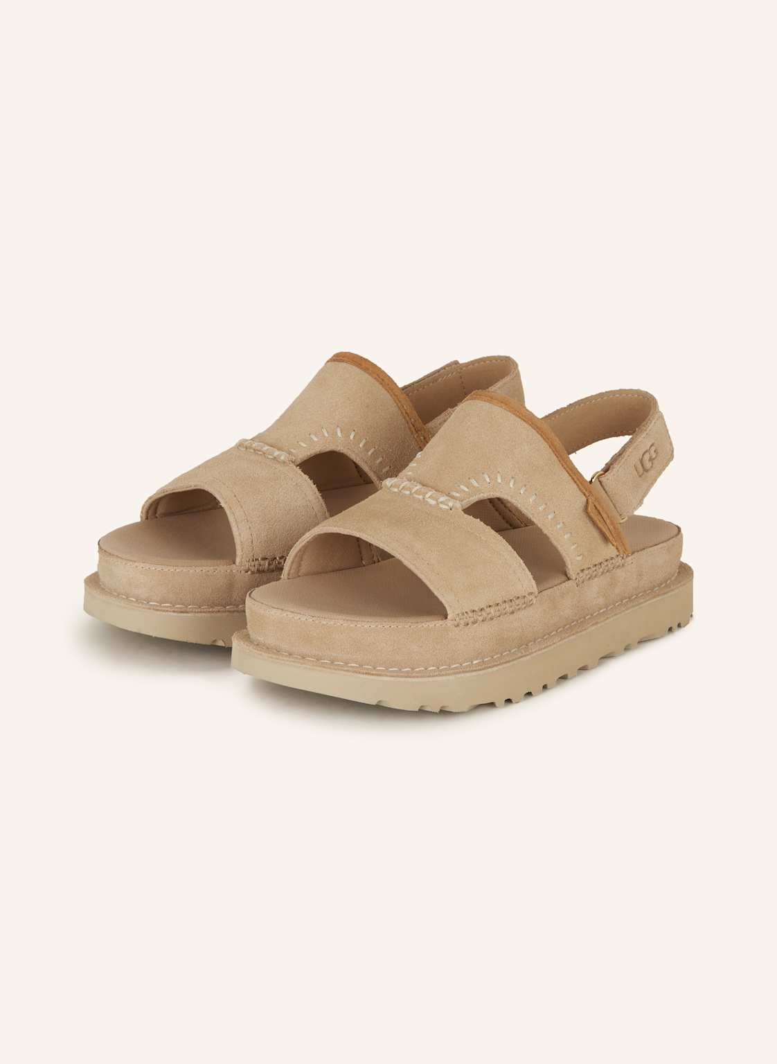 Ugg Plateau-Sandalen W Goldenstar Regenerate beige von Ugg