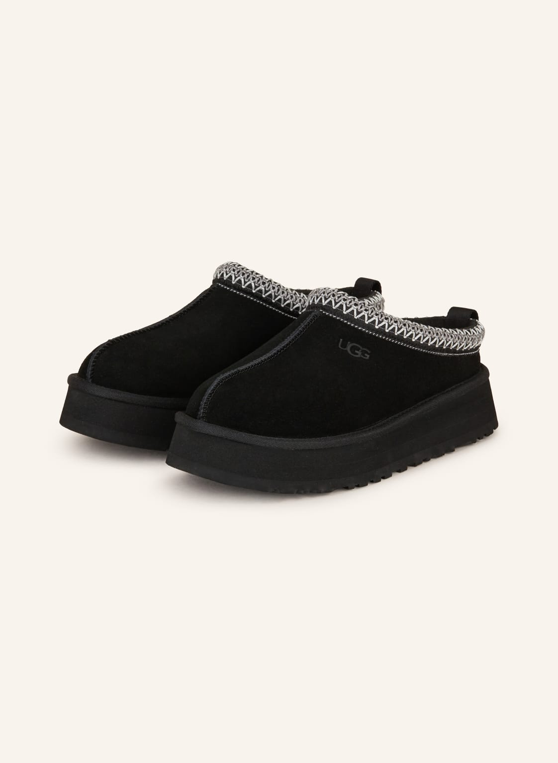 Ugg Plateau-Slipper Tazz schwarz von Ugg