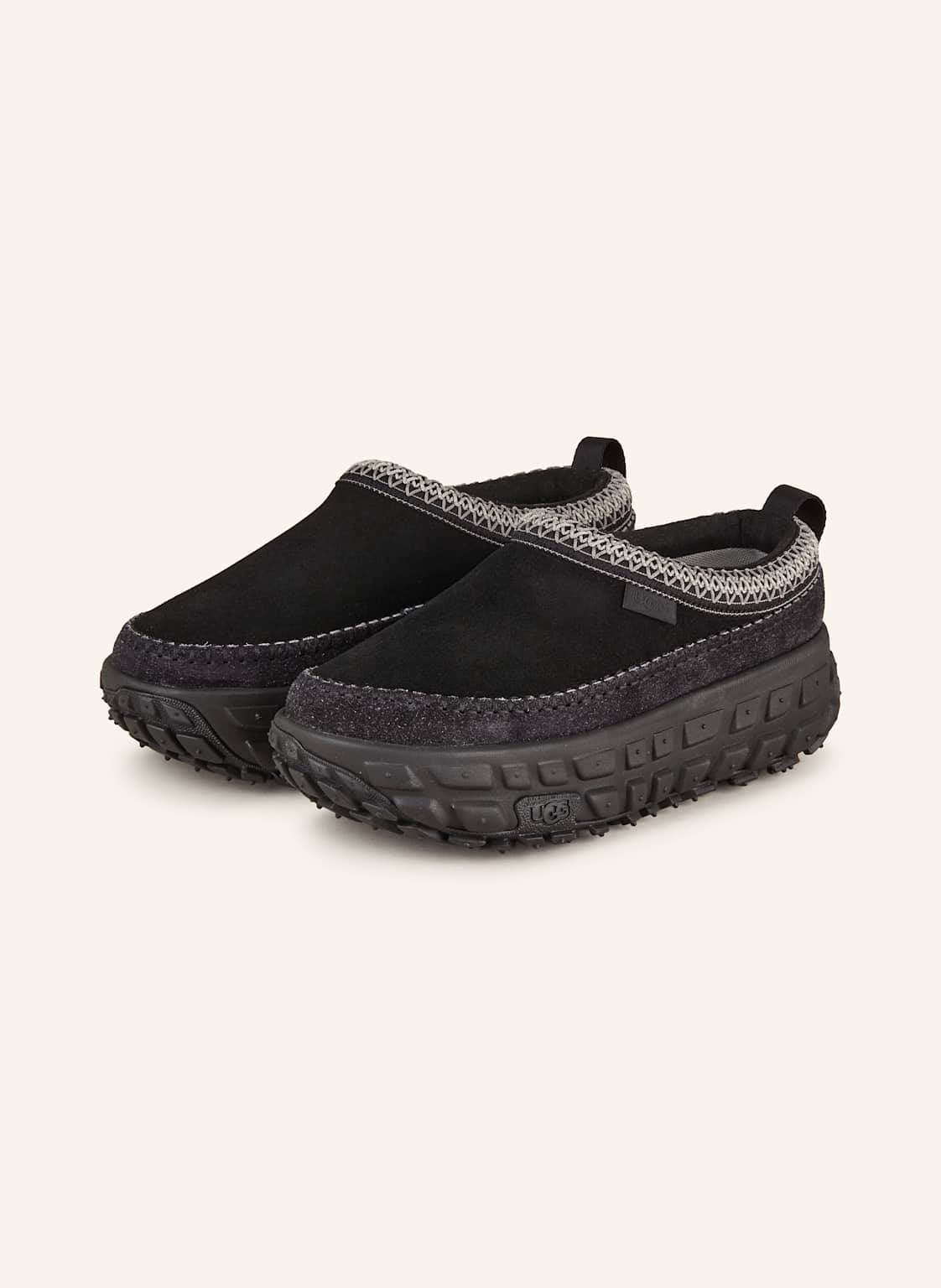 Ugg Plateau-Slipper Venture Daze schwarz von Ugg