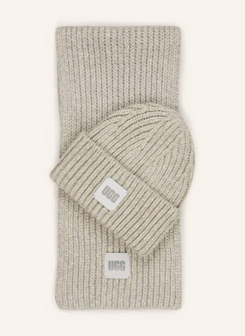 Ugg Set: Schal Und Mütze grau von Ugg