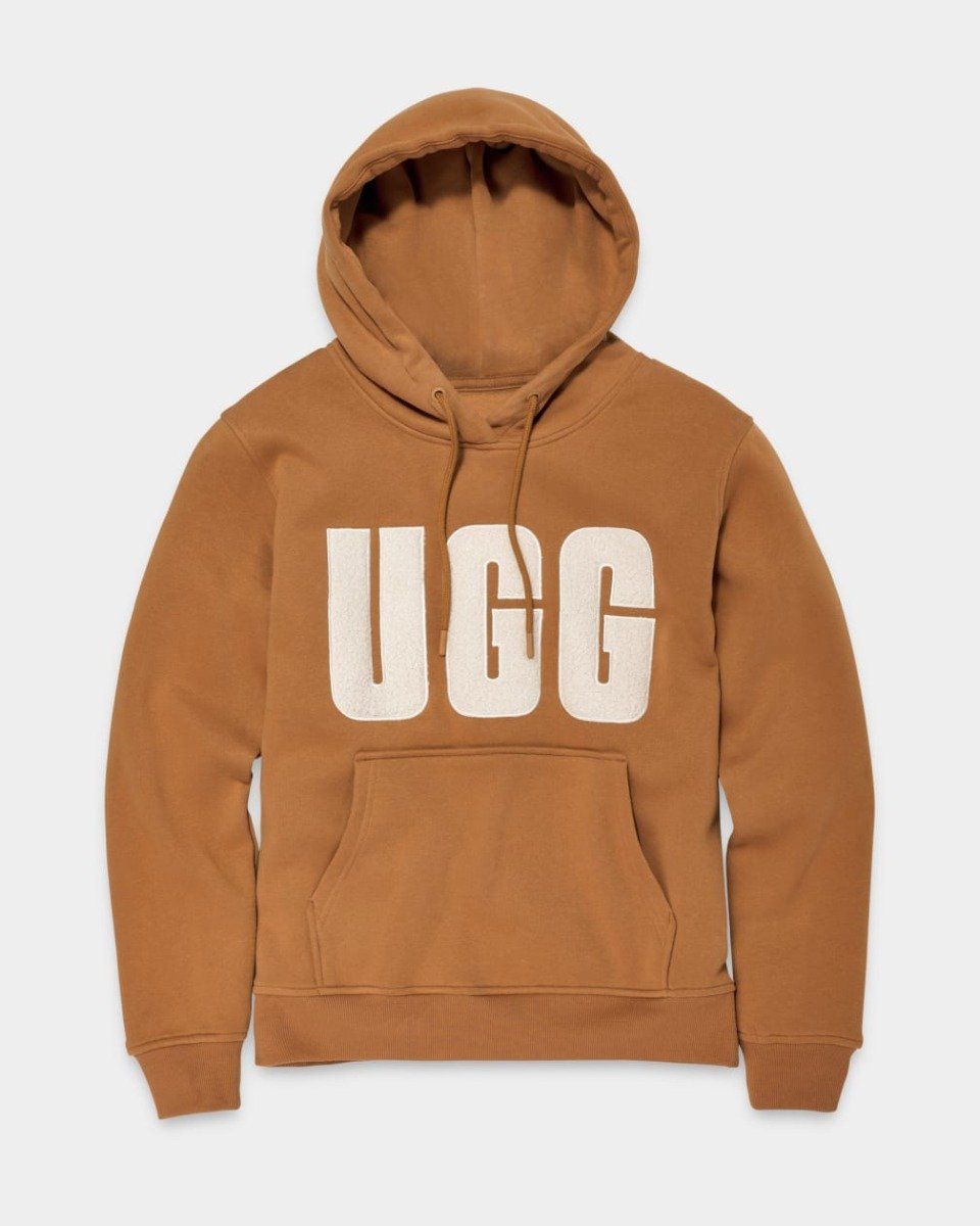 Ugg W REY UGGFLUFF LOGO HOODIE-XS XS von Ugg