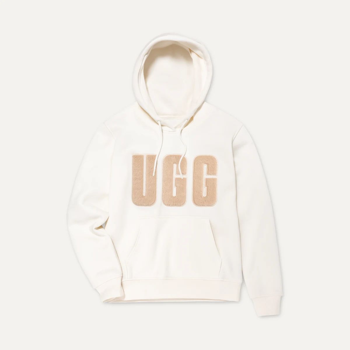 Ugg W REY UGGFLUFF LOGO HOODIE-XS XS von Ugg