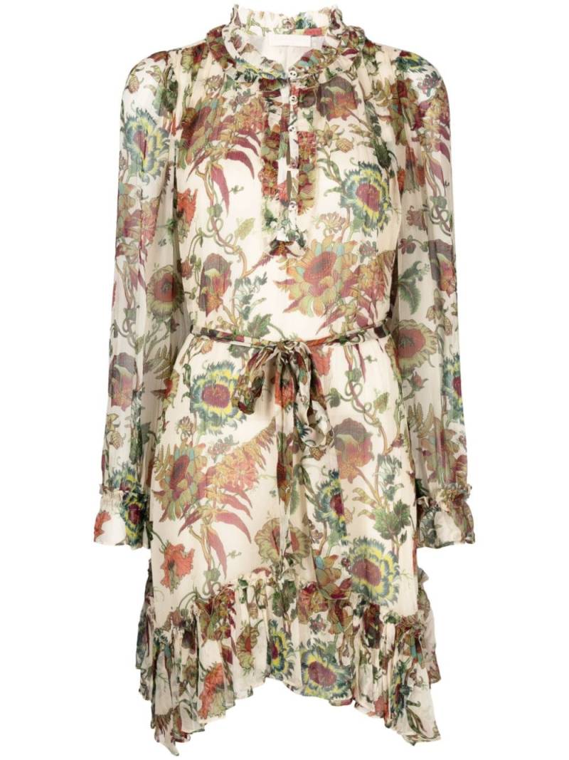 Ulla Johnson Anais ruffled silk mini dress - Neutrals von Ulla Johnson