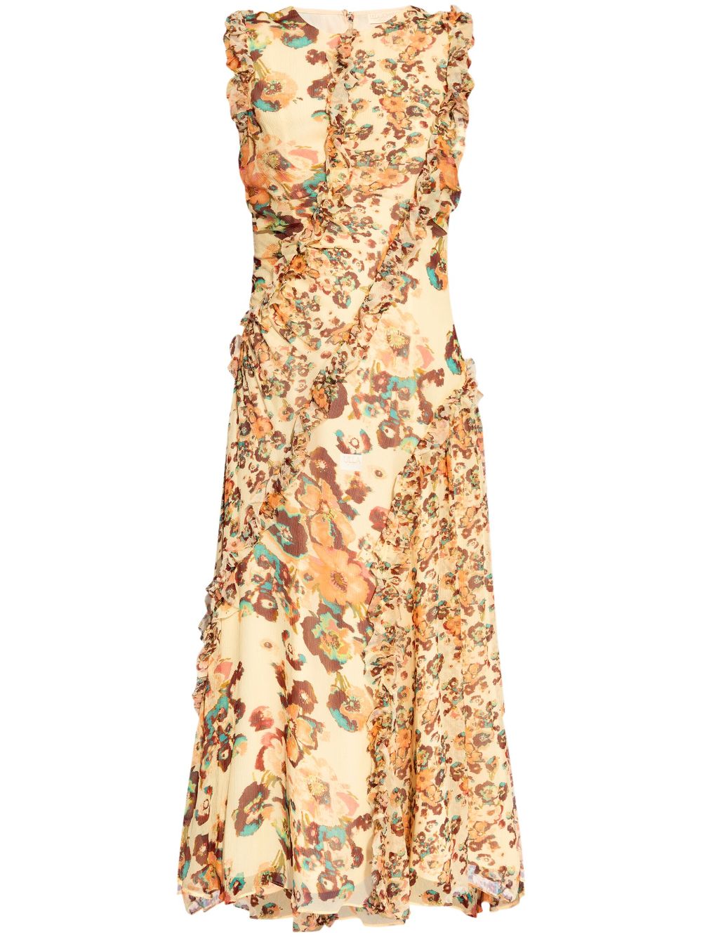 Ulla Johnson Avrelie floral-print silk dress - Neutrals von Ulla Johnson