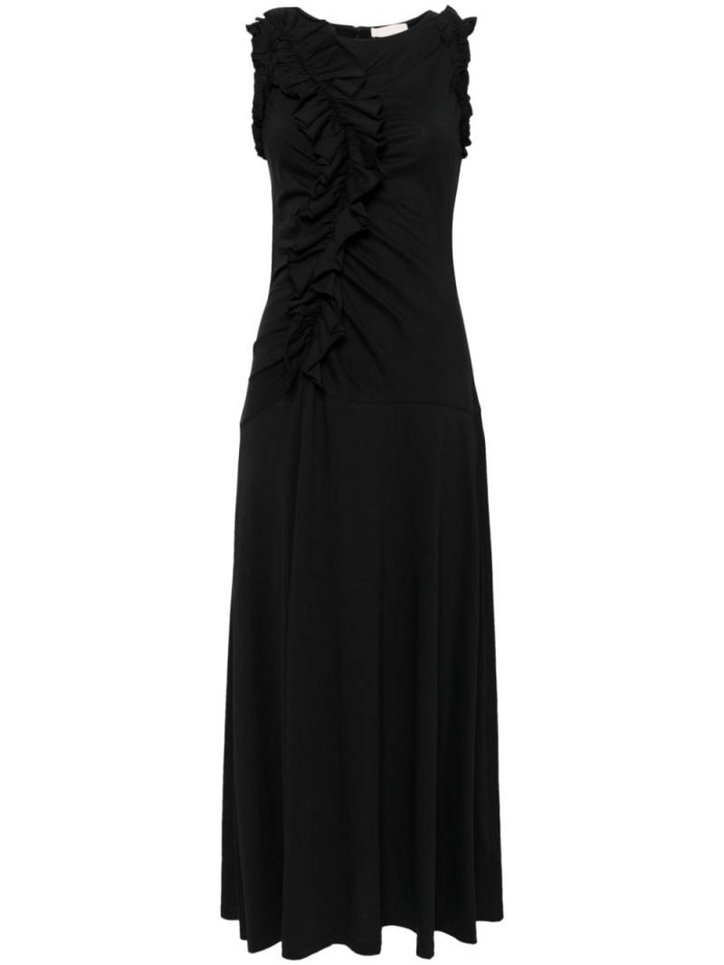 Ulla Johnson Bendetta ruffled midi dress - Black von Ulla Johnson