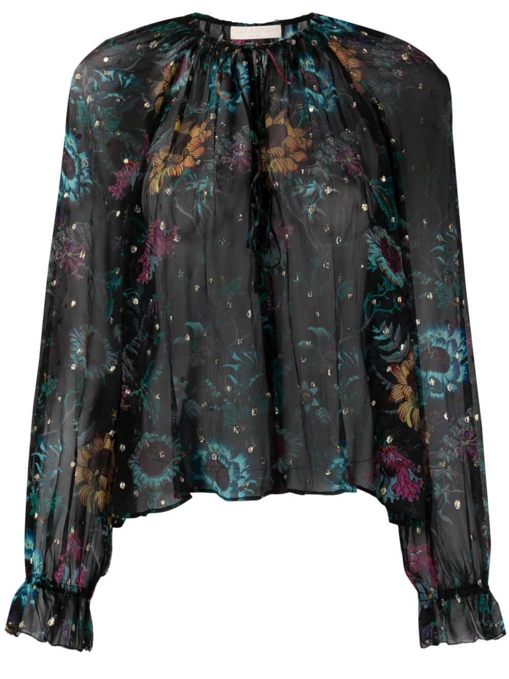 Ulla Johnson Bernadette floral-print blouse - Black von Ulla Johnson