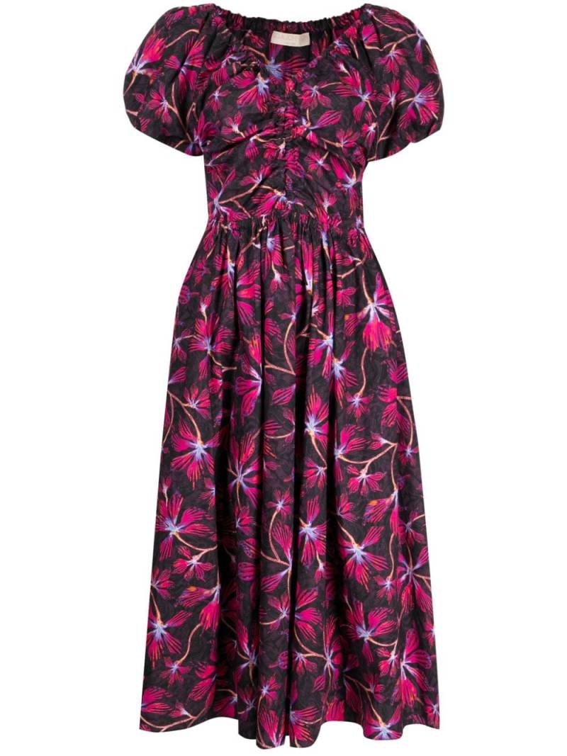 Ulla Johnson Cecile floral-print dress - Black von Ulla Johnson