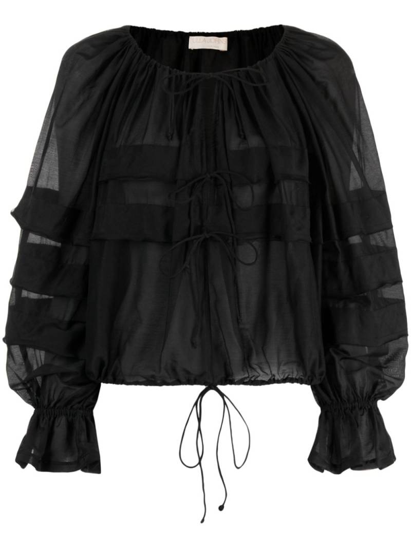 Ulla Johnson Cora ruffled blouse - Black von Ulla Johnson