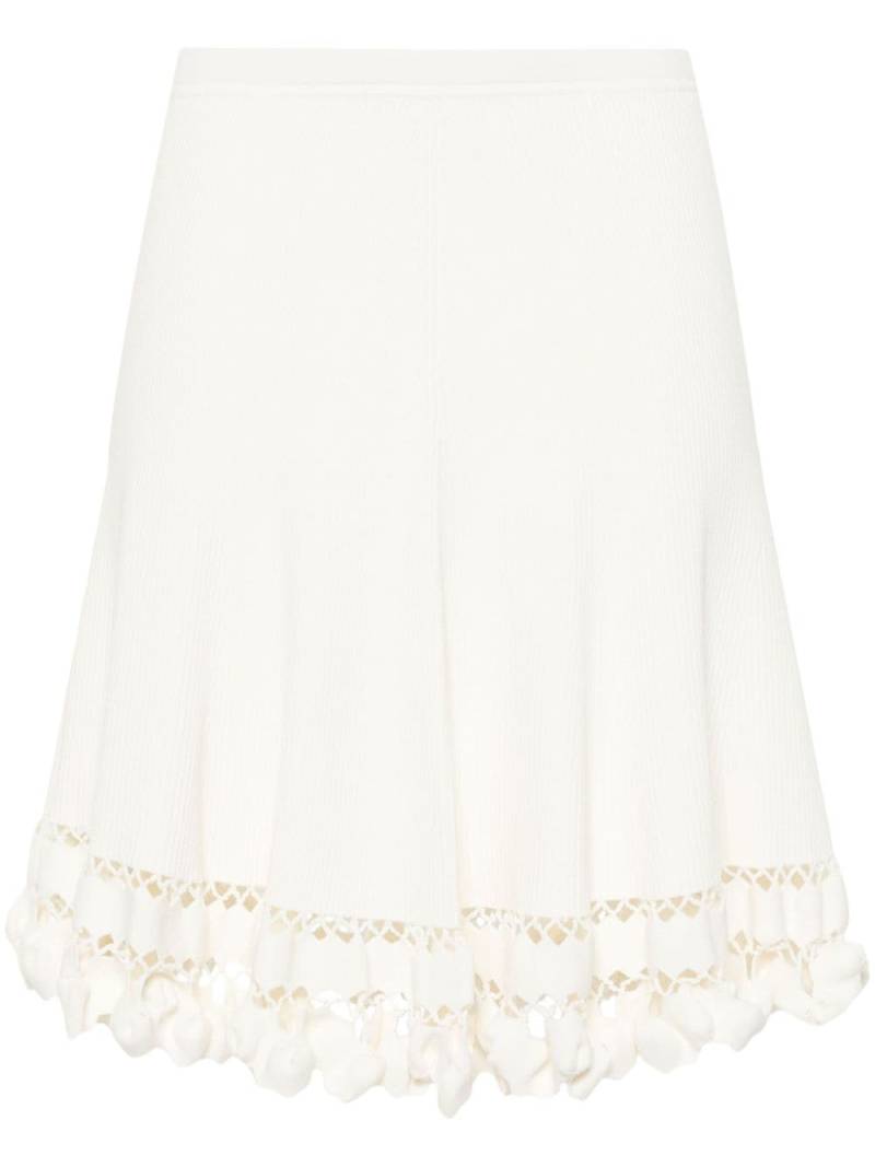 Ulla Johnson Danica ribbed-knit short skirt - White von Ulla Johnson