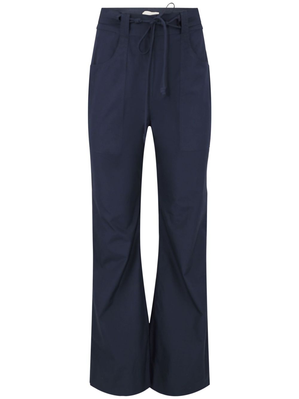 Ulla Johnson Daya flared cotton trousers - Blue von Ulla Johnson