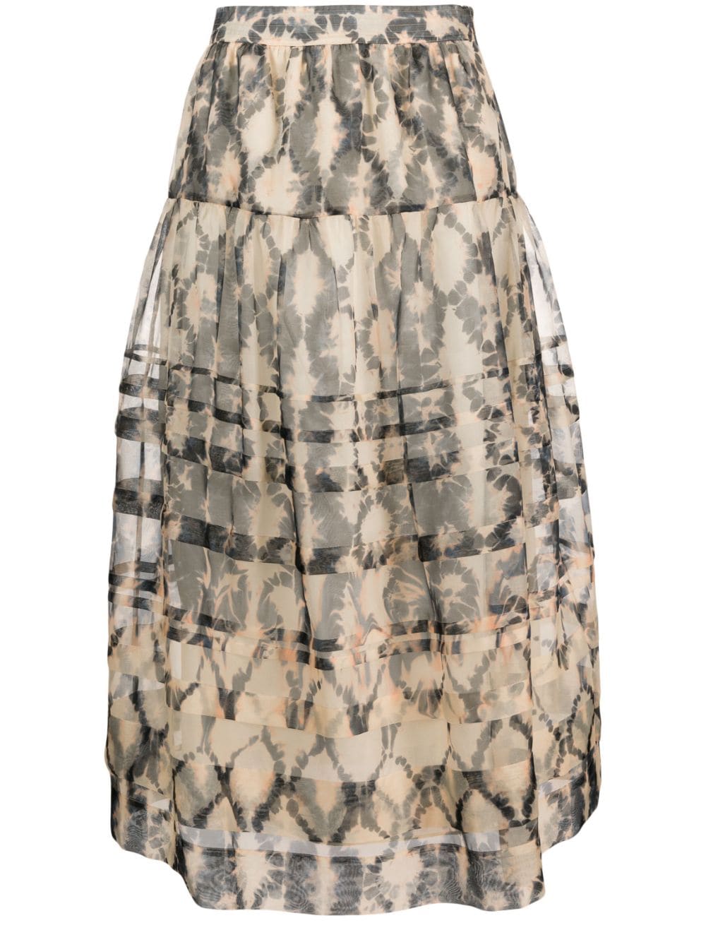 Ulla Johnson Dimitria tiered midi skirt - Neutrals von Ulla Johnson