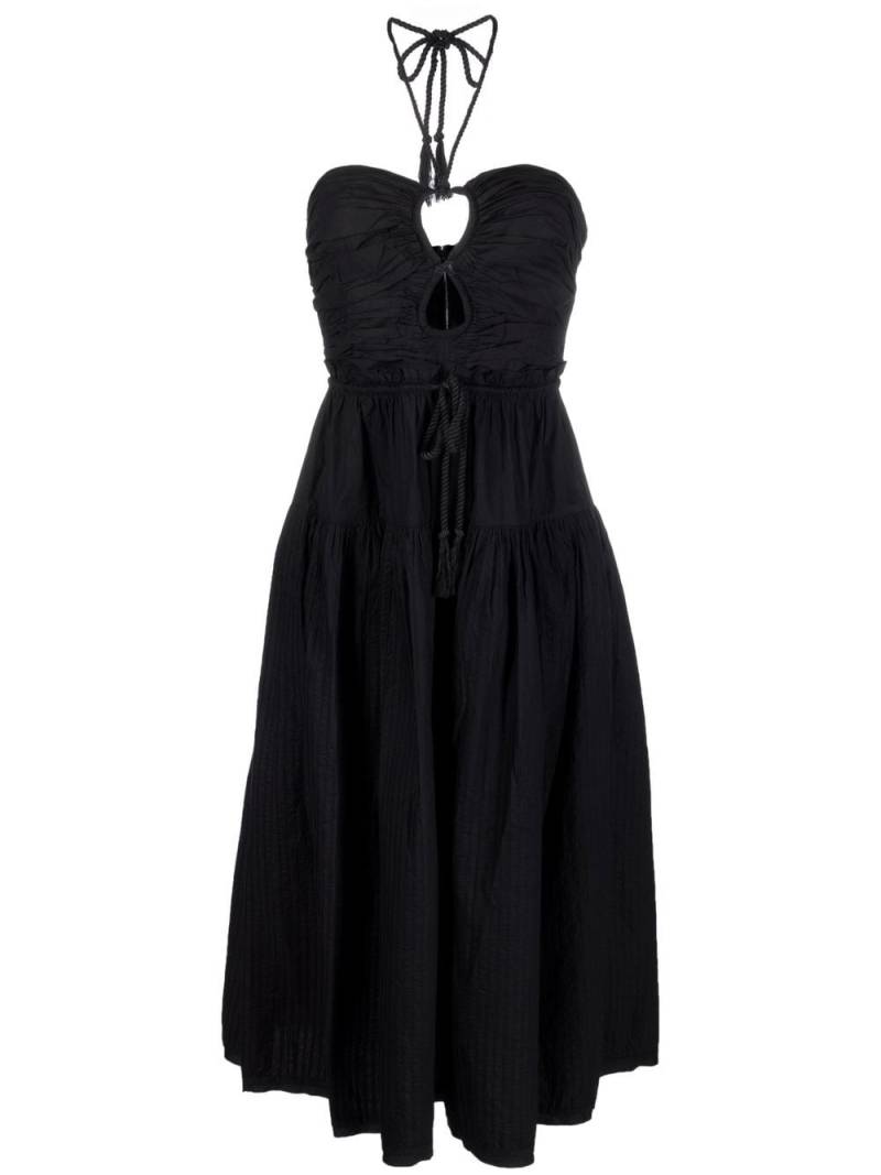 Ulla Johnson Ella halterneck midi dress - Black von Ulla Johnson