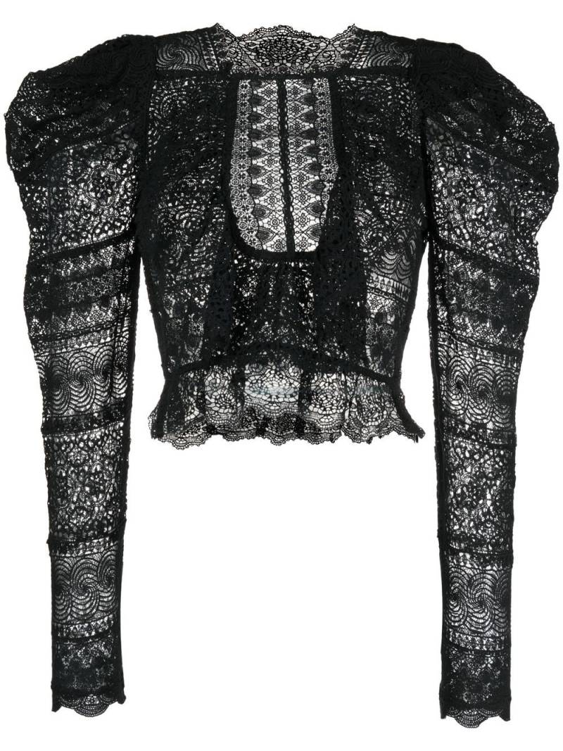 Ulla Johnson Eloise lace blouse - Black von Ulla Johnson