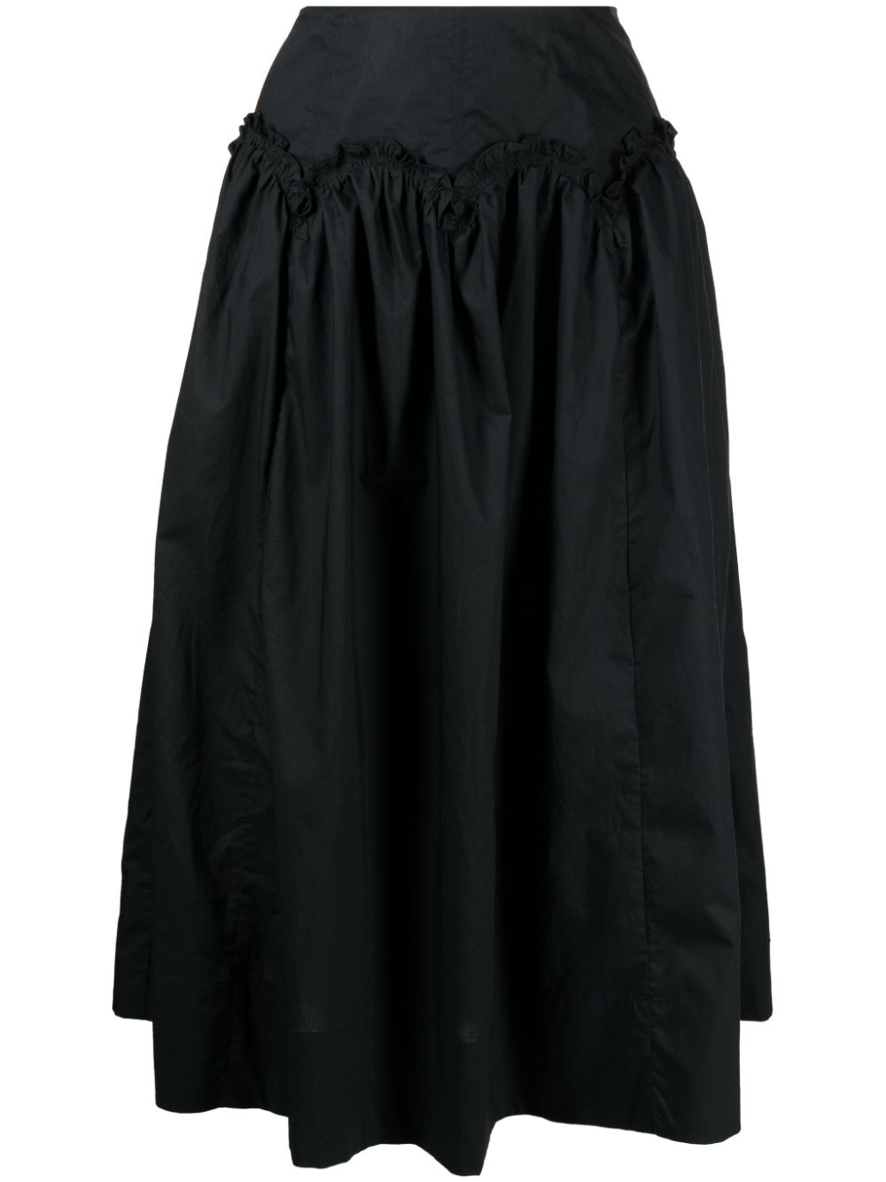 Ulla Johnson Emmy cotton midi skirt - Black von Ulla Johnson