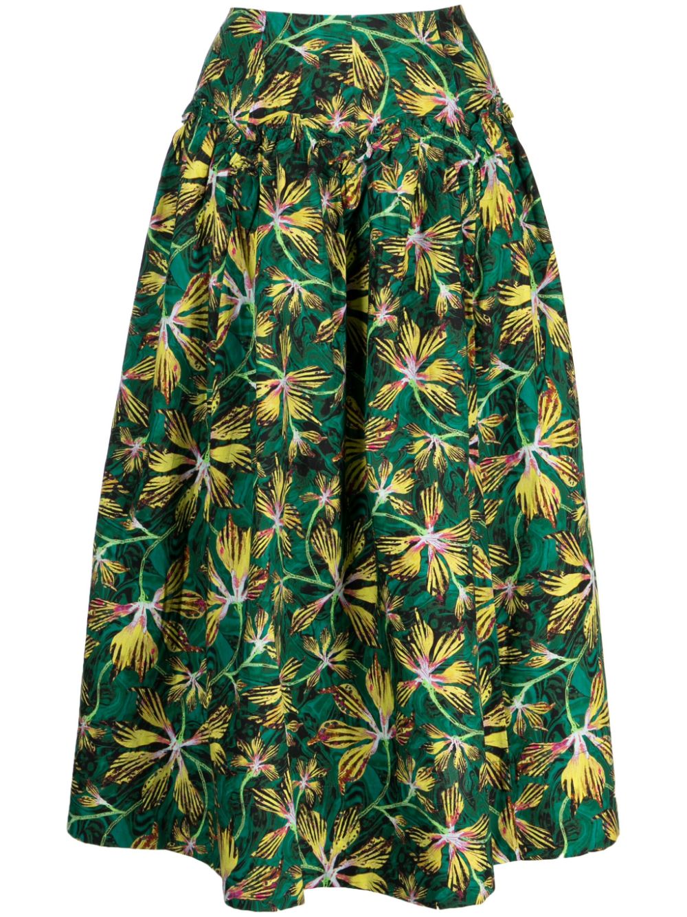 Ulla Johnson Emmy floral-print pleated skirt - Multicolour von Ulla Johnson