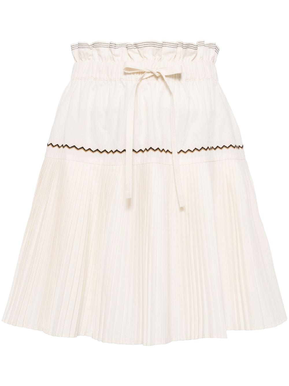 Ulla Johnson Erika pleated cotton miniskirt - Neutrals von Ulla Johnson