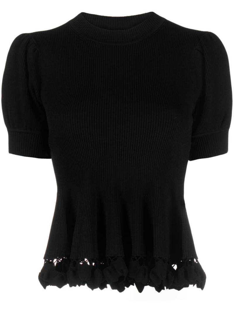 Ulla Johnson Esma knitted T-shirt - Black von Ulla Johnson