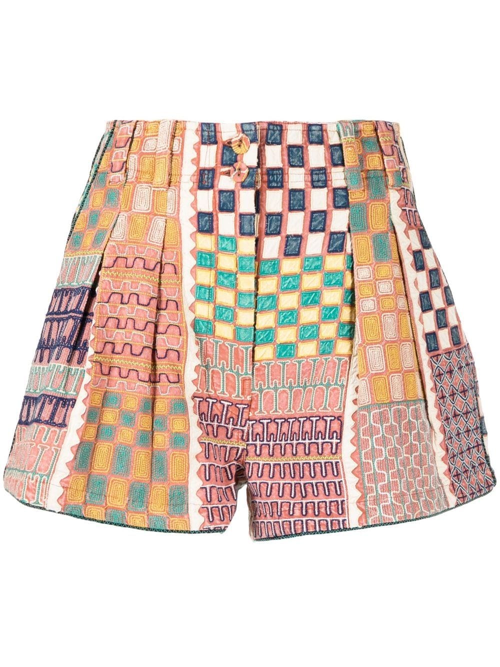 Ulla Johnson Freda geometric-patchwork print shorts - Multicolour von Ulla Johnson