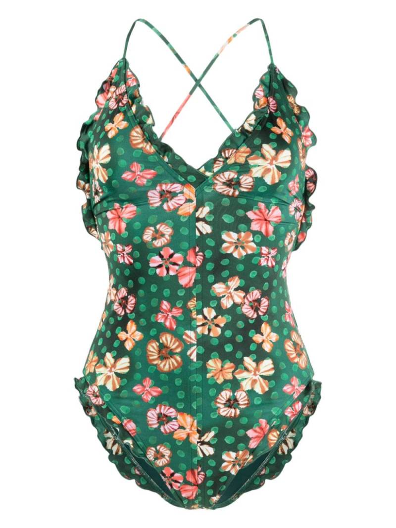 Ulla Johnson Giordana floral-print swimsuit - Green von Ulla Johnson