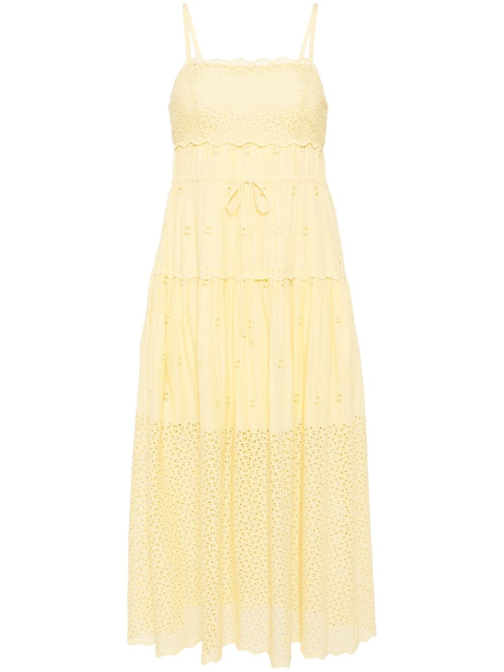 Ulla Johnson Isadore broderie-anglaise midi dress - Yellow von Ulla Johnson