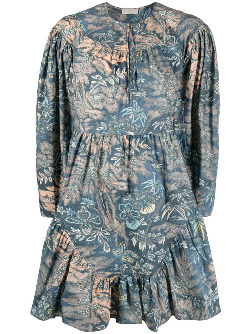 Ulla Johnson Leiko floral-print mini dress - Blue von Ulla Johnson