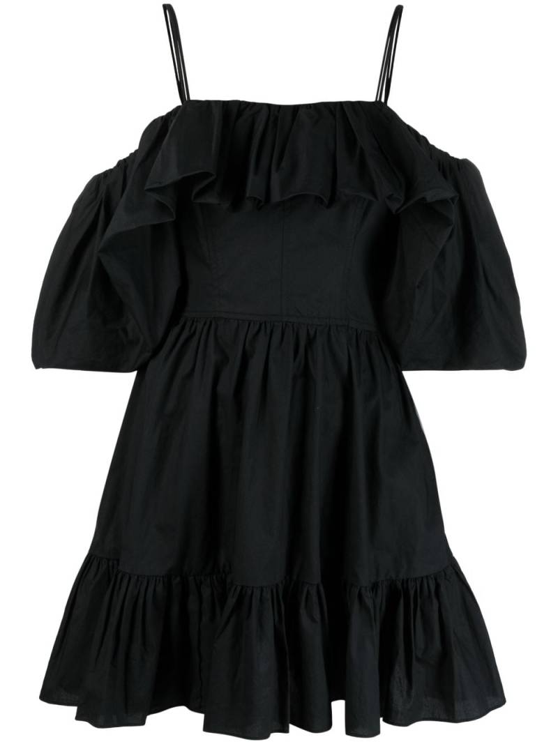 Ulla Johnson Lila cold-shoulder minidress - Black von Ulla Johnson