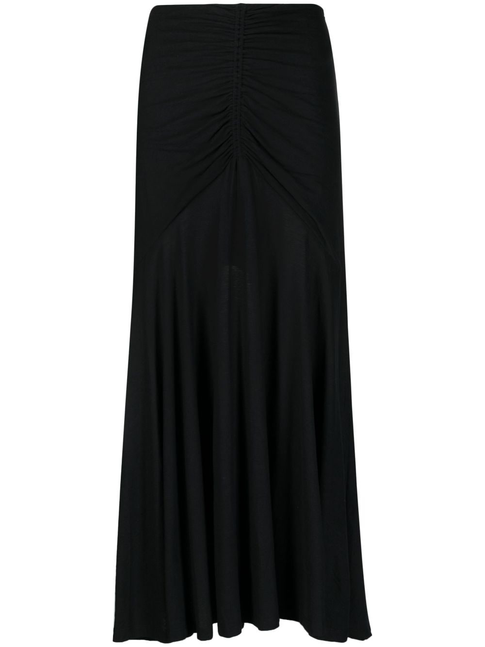 Ulla Johnson Nadira ruched maxi skirt - Black von Ulla Johnson