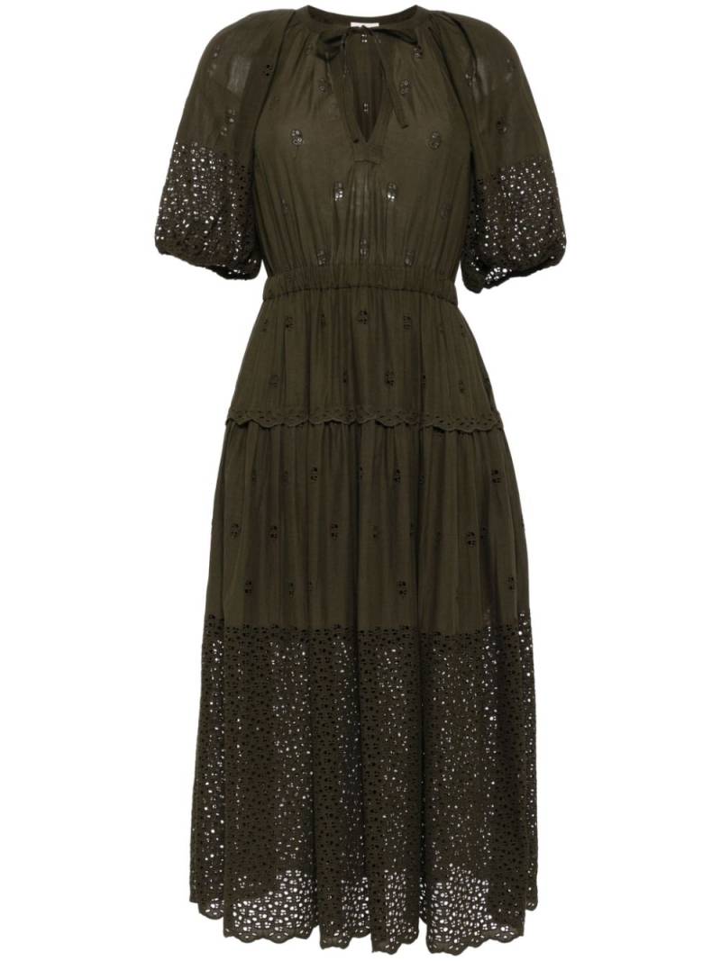 Ulla Johnson Nova cotton midi dress - Green von Ulla Johnson