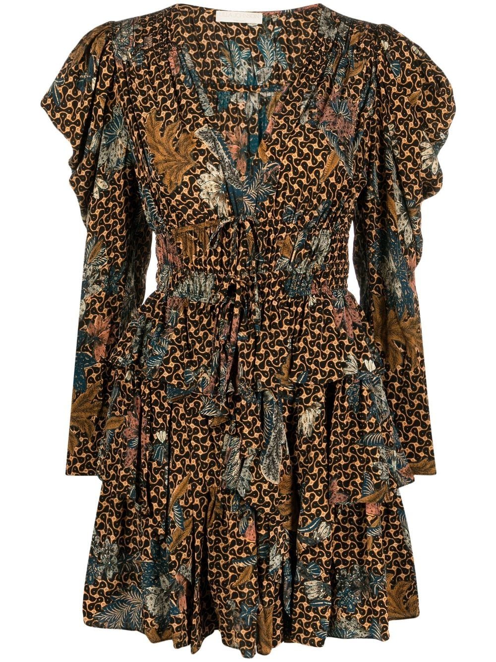 Ulla Johnson Oni tiered ruffle dress - Brown von Ulla Johnson